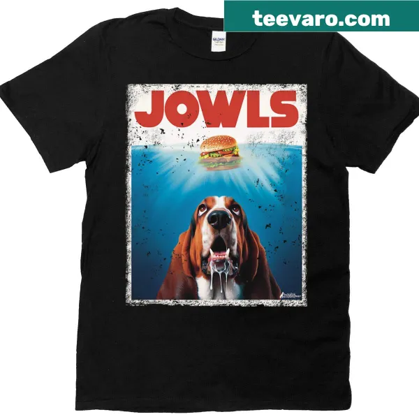 Funny Bassett Hound t-shirt with humorous dog illustration