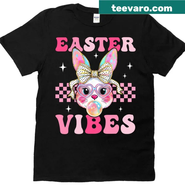 Cute Bunny Rabbit Face T-shirt for kids with cartoon design