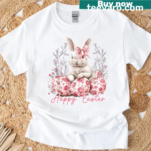 Happy Easter bunny graphic for kids t-shirt