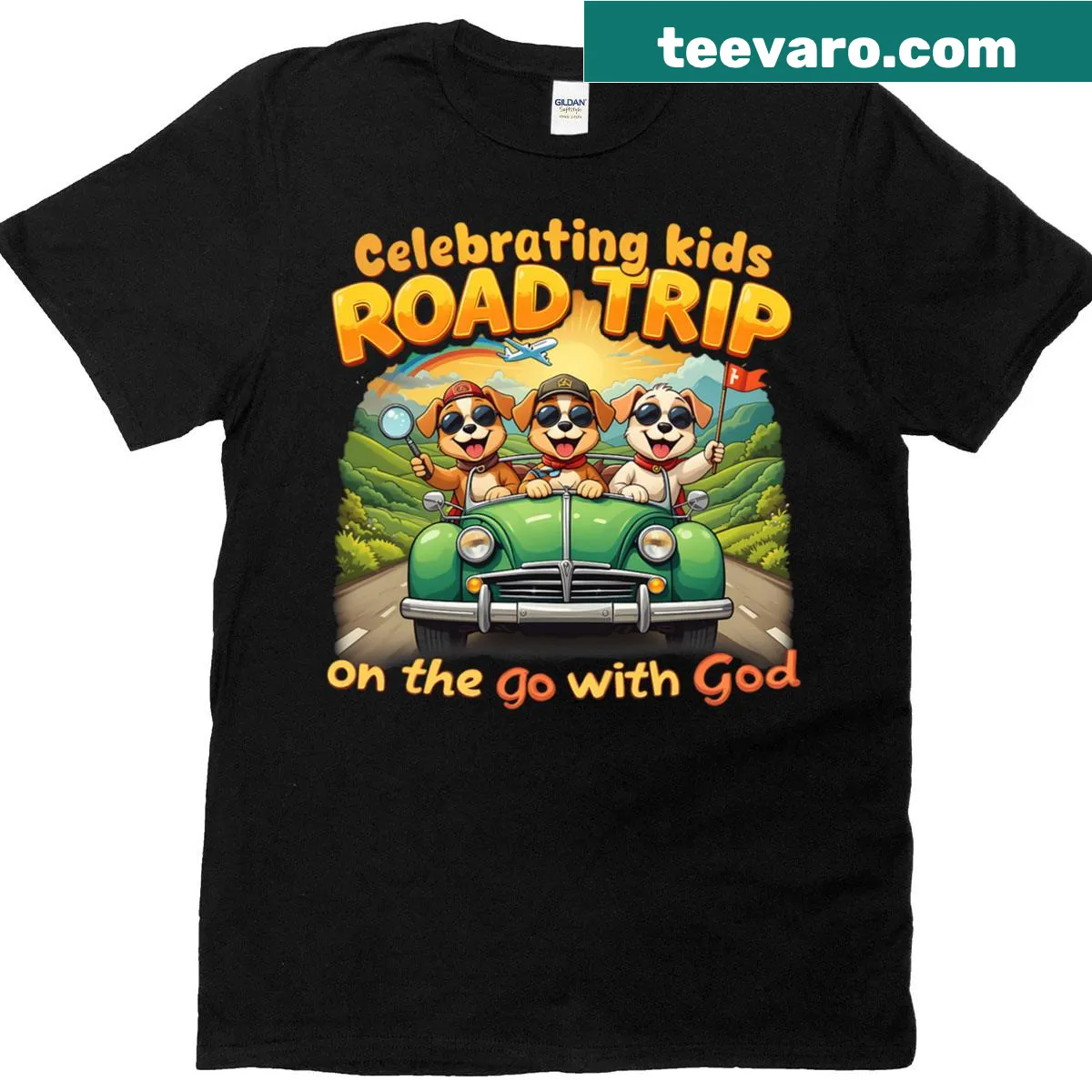 Illustrative T-shirt for kids celebrating Vacation Bible School — on a men's t-shirt