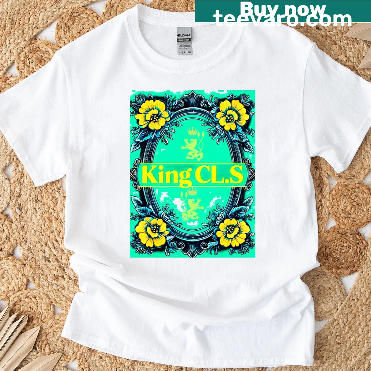 Vintage lion T-shirt featuring a distressed design — on a men's t-shirt