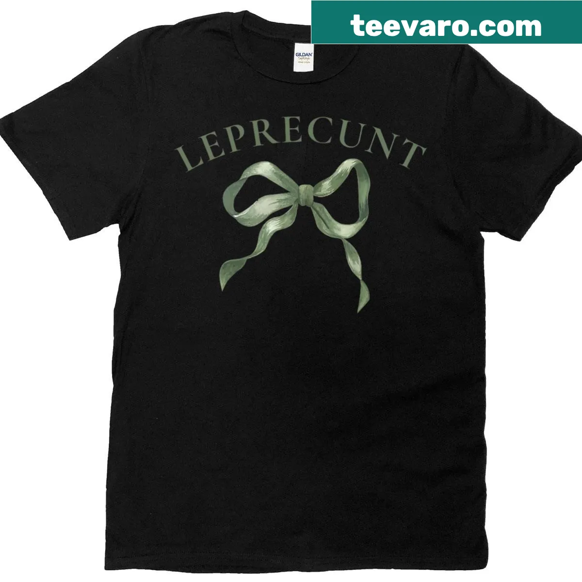 Witty St. Patrick's Day T-shirt with edgy leprechaun text — on a men's t-shirt