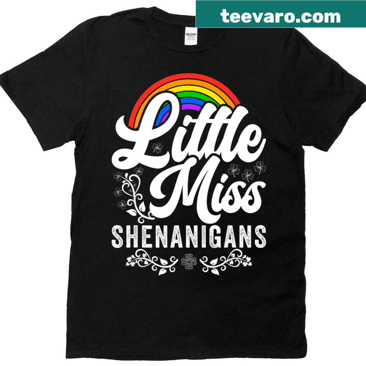 Cute St. Patrick's Day tee for girls with playful graphics — on a men's t-shirt