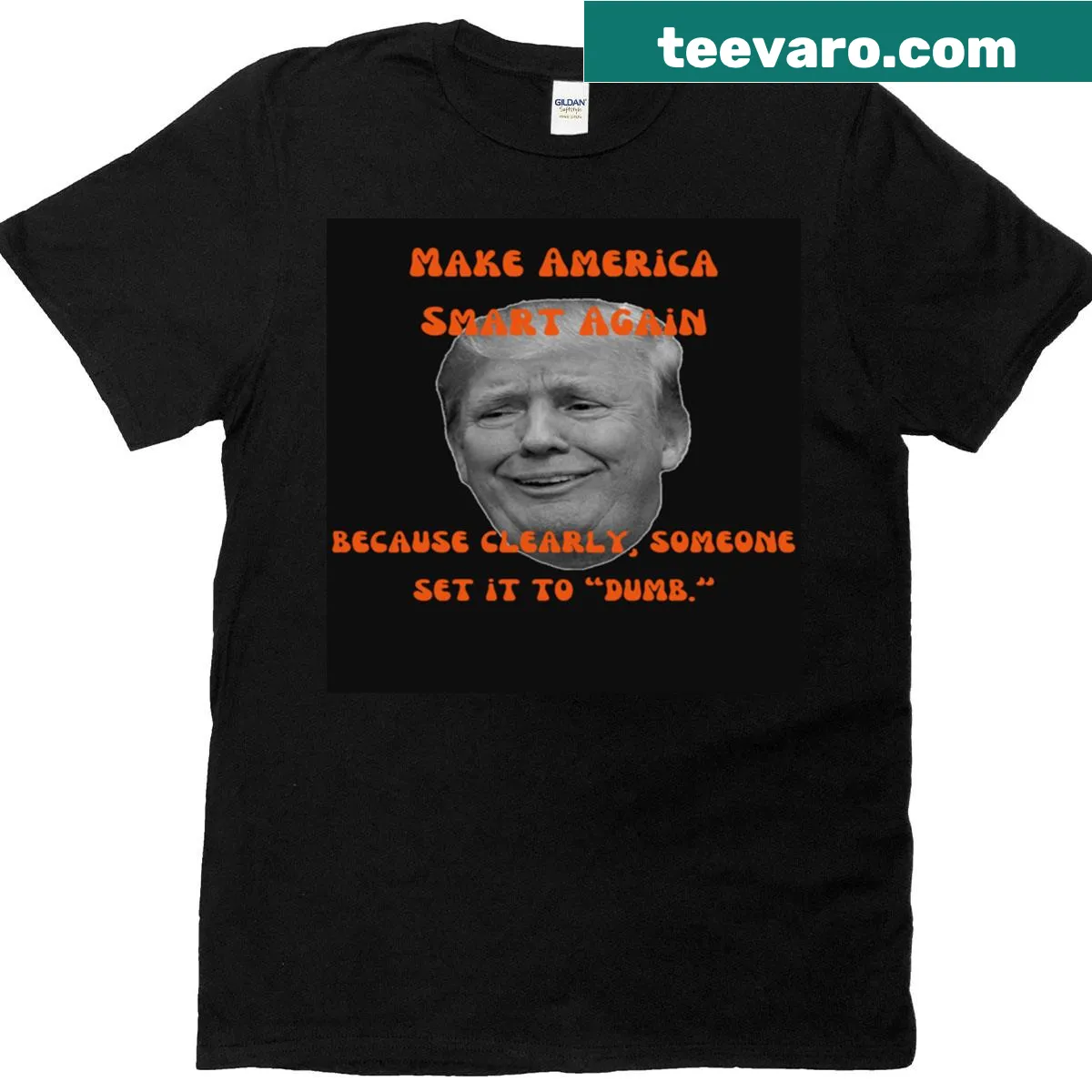 Funny T-shirt with clever slogan about intelligence — on a men's t-shirt