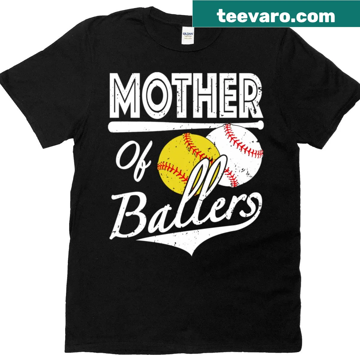 Mother Of Ballers graphic T-shirt for sports moms — on a men's t-shirt