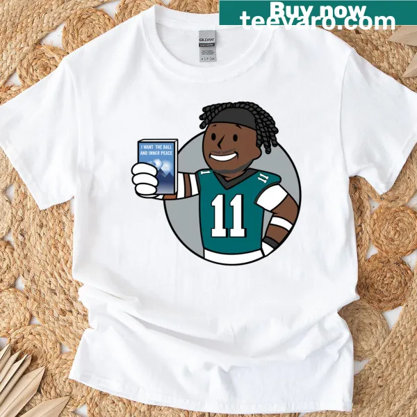 T-shirt featuring bold typography celebrating a Philly wide receiver for football fans