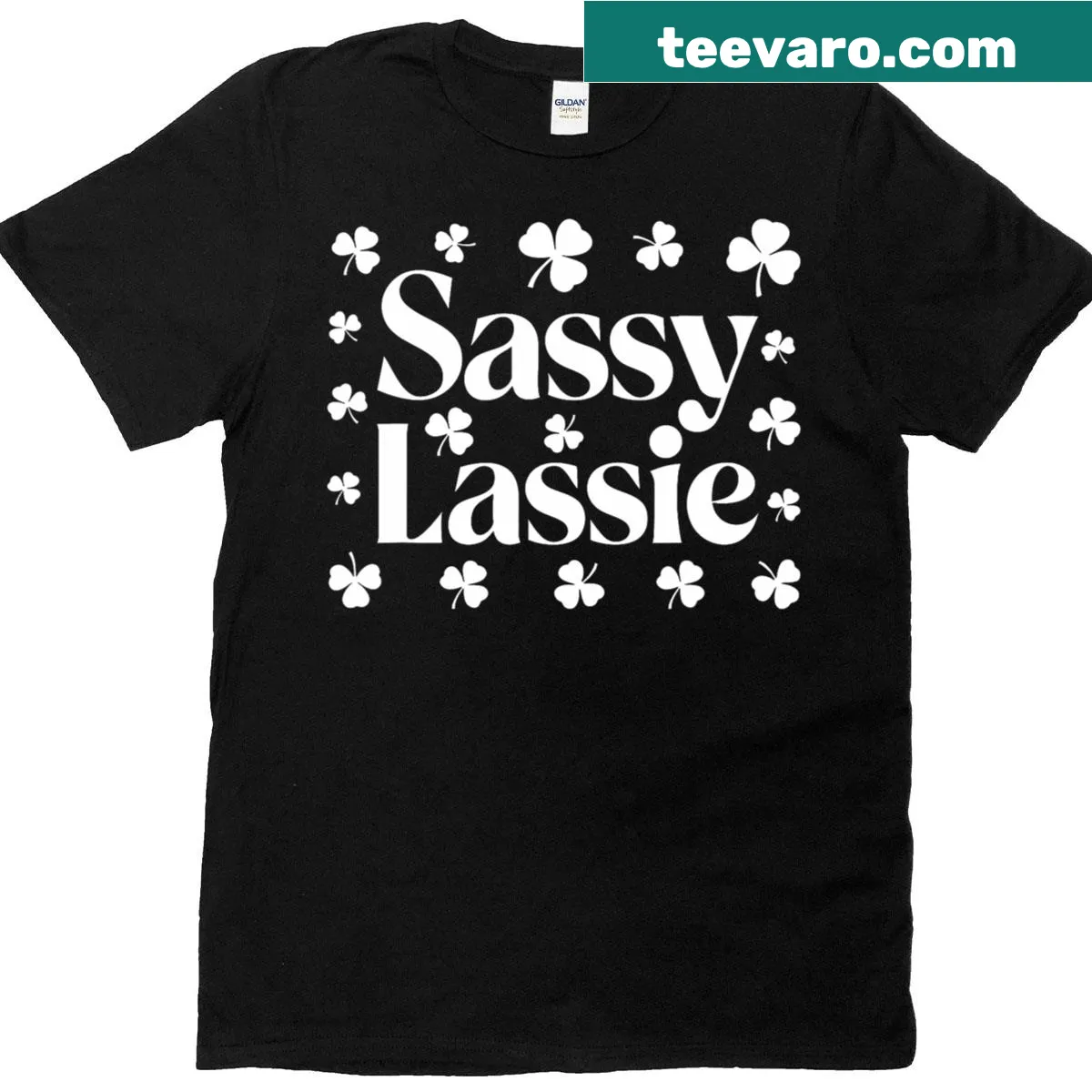Funny St. Patrick's Day t-shirt featuring a playful Irish girl graphic — on a men's t-shirt