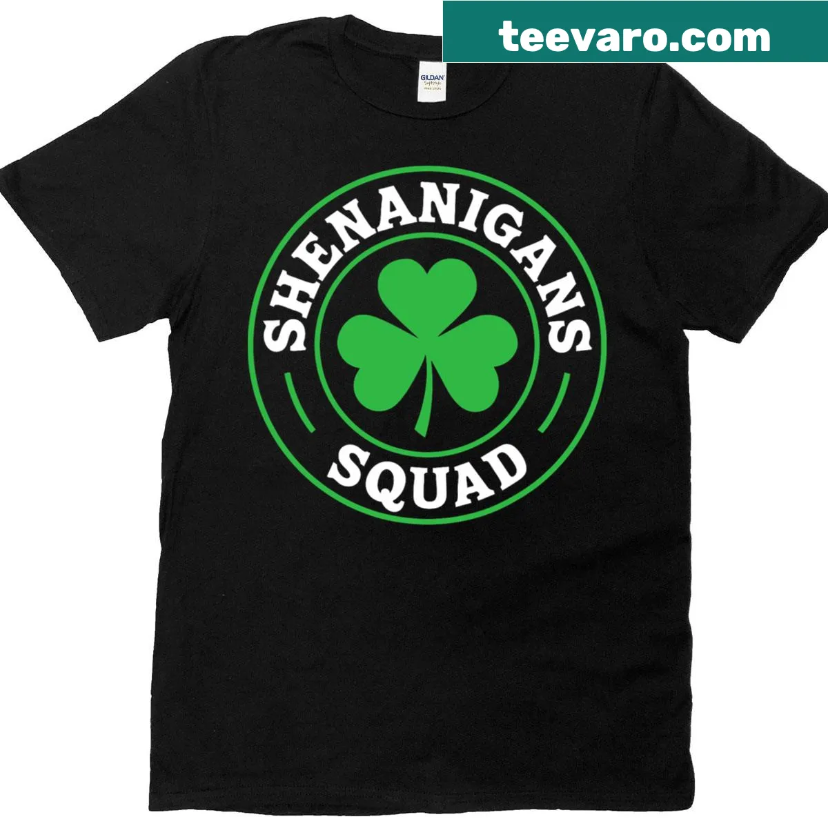 St. Patrick's Day T-shirt with playful graphics and text — on a men's t-shirt