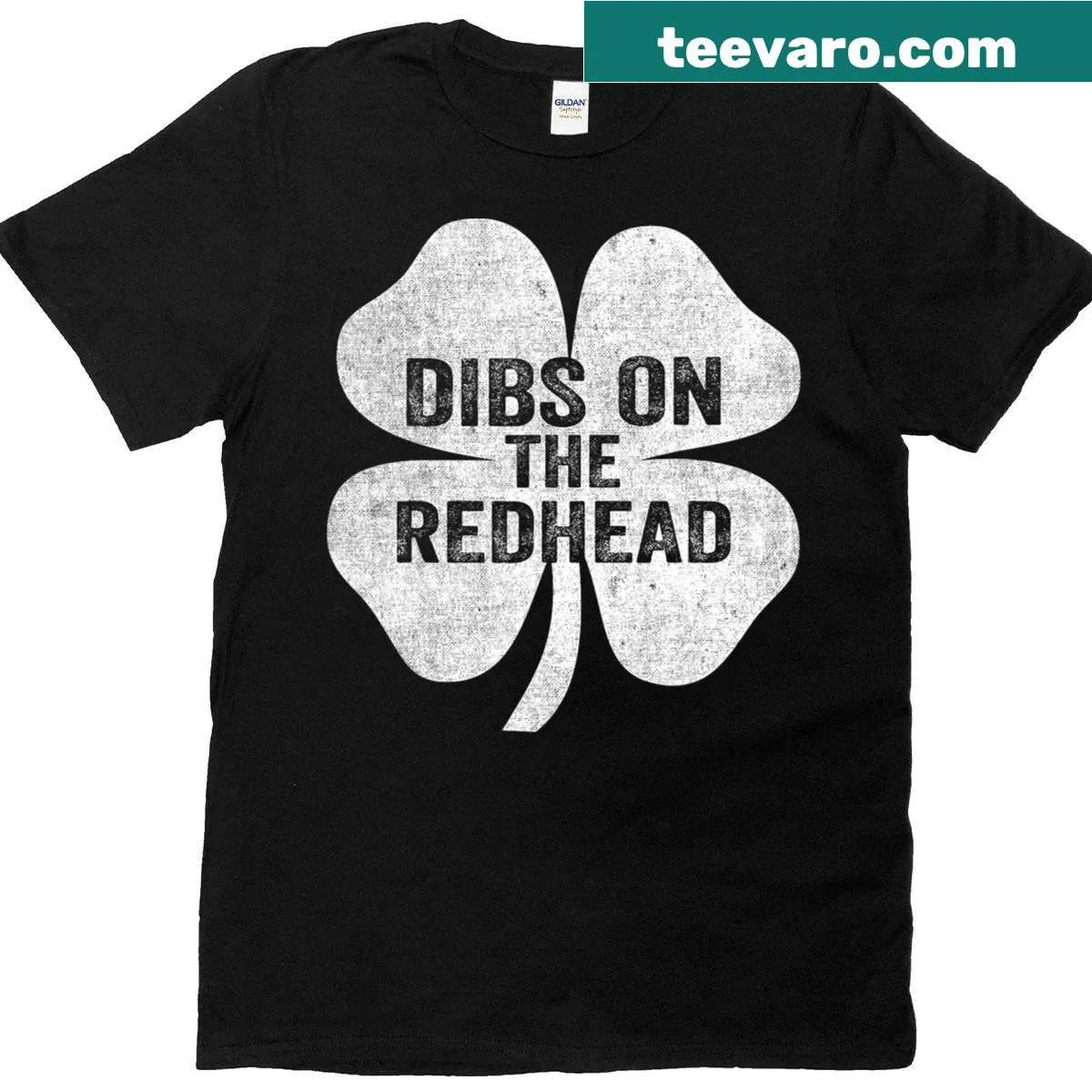 Dibs On The Redhead St. Patrick's Day T-shirt. — on a men's t-shirt