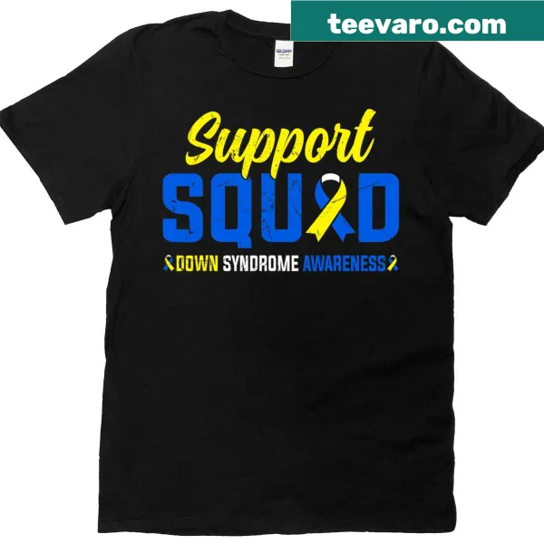 Blue and yellow T-shirt for Down Syndrome Awareness Day