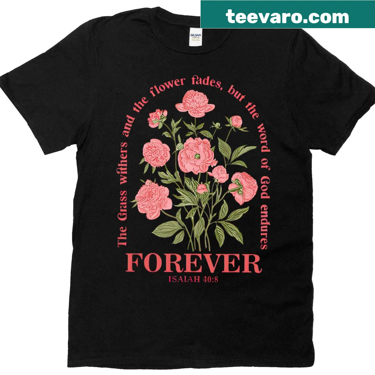 Boho Christian t-shirt with an inspiring quote in elegant typography — on a men's t-shirt