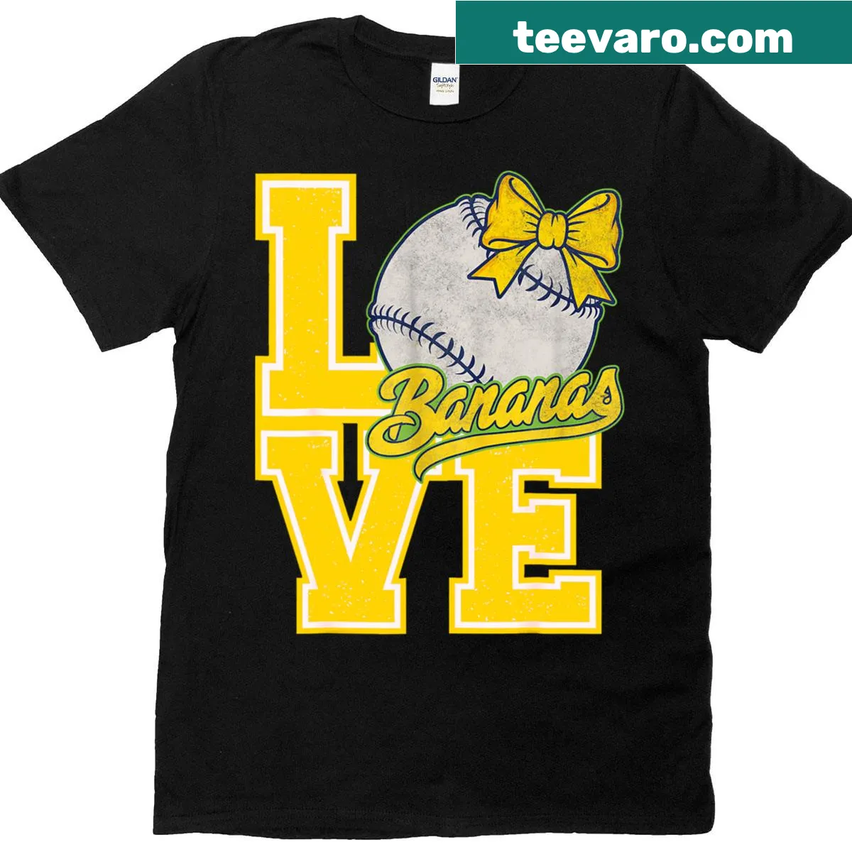 Vintage T-shirt with playful banana graphic and funny design — on a men's t-shirt