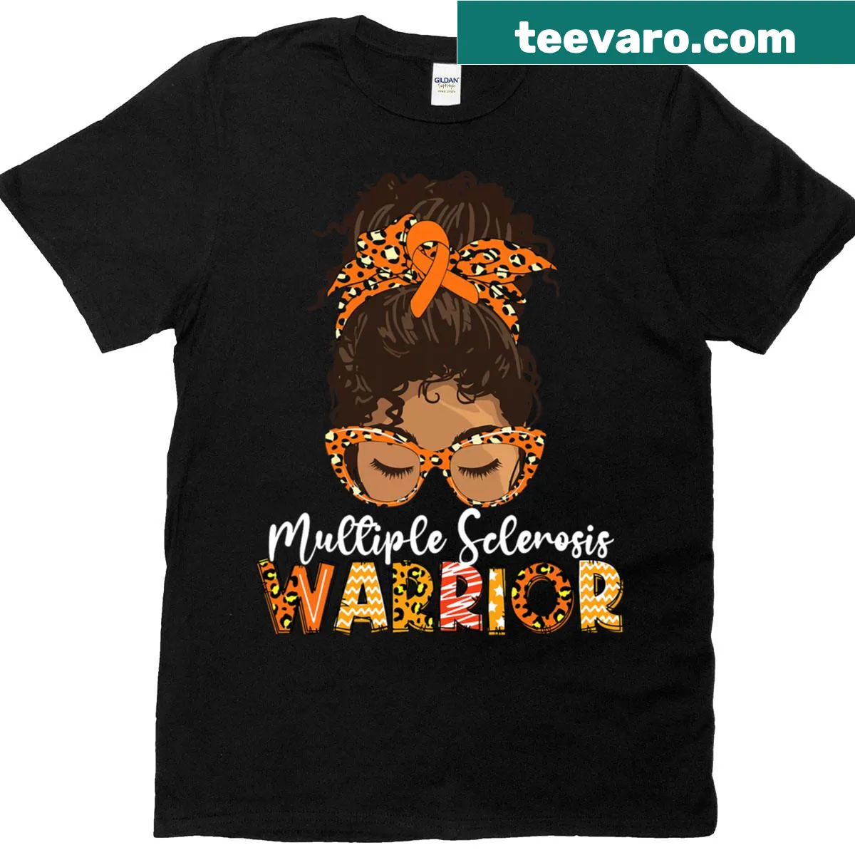 Empowering T-shirt for women supporting Multiple Sclerosis awareness — on a men's t-shirt