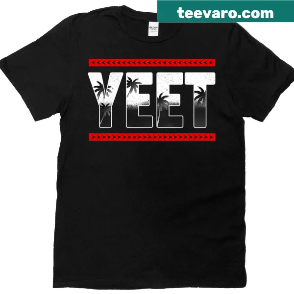 T-shirt featuring the slang term 'Yeet' in bold typography