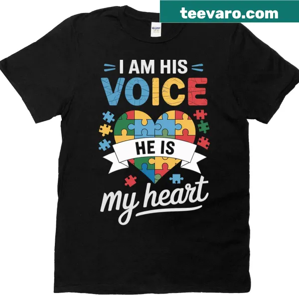 T-shirt featuring the puzzle piece symbol for autism awareness