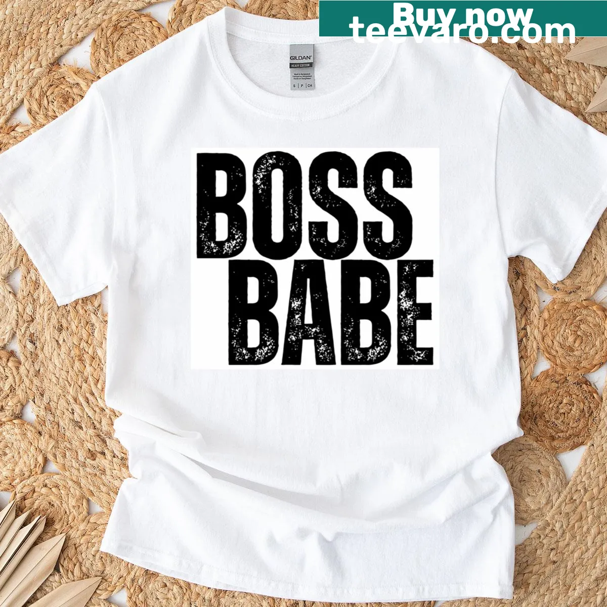 Black and white shirt with motivational quotes for women — on a men's t-shirt