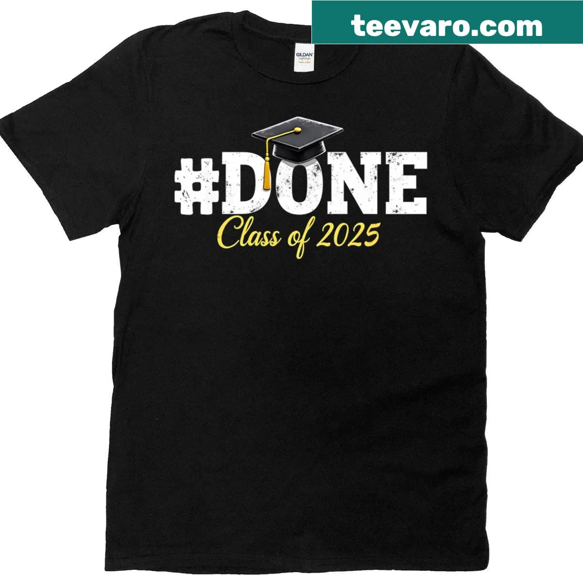 Graduation T-shirt for Class of 2025 — on a men's t-shirt