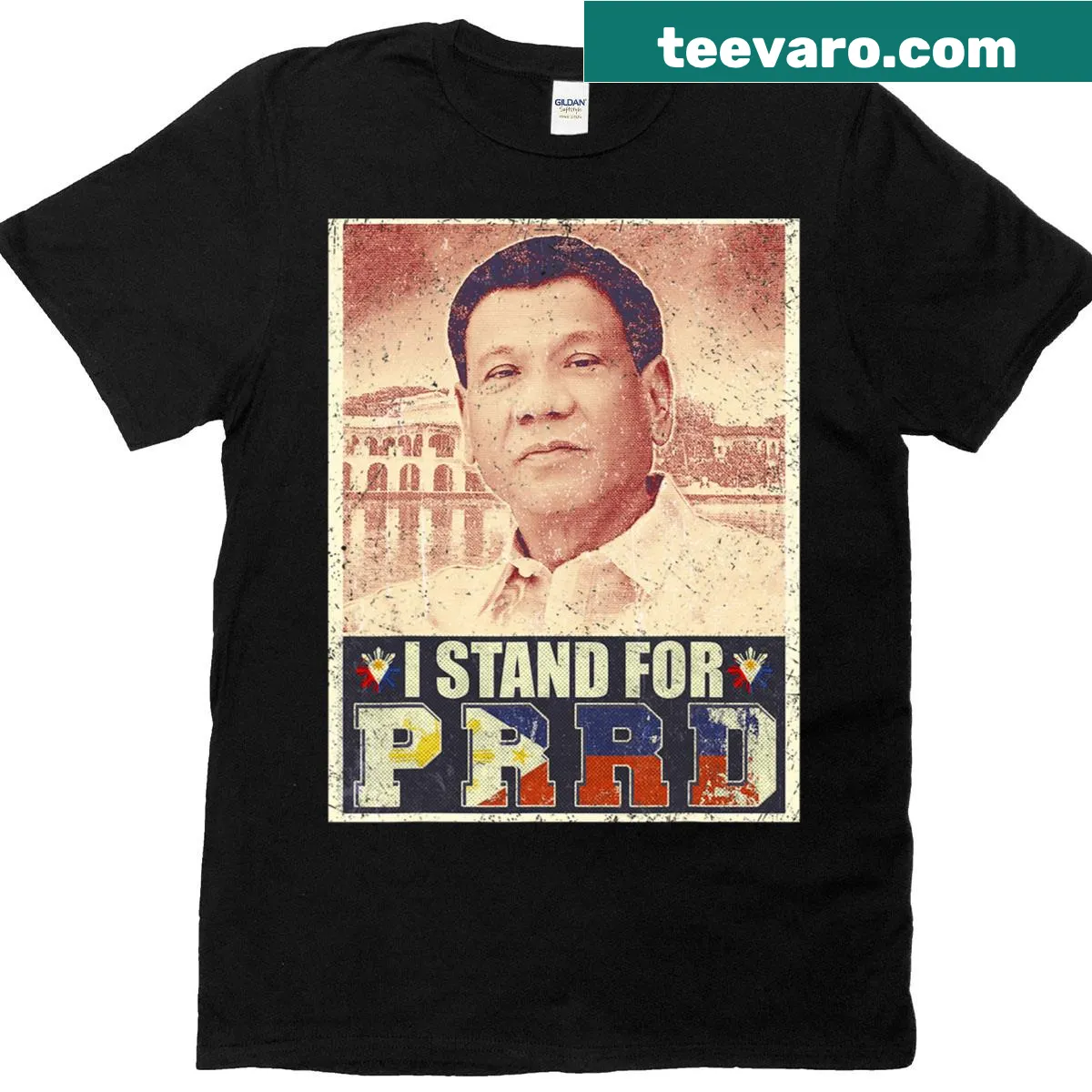 Vintage-style T-shirt for men with 'I Stand For Prrd' text — on a men's t-shirt