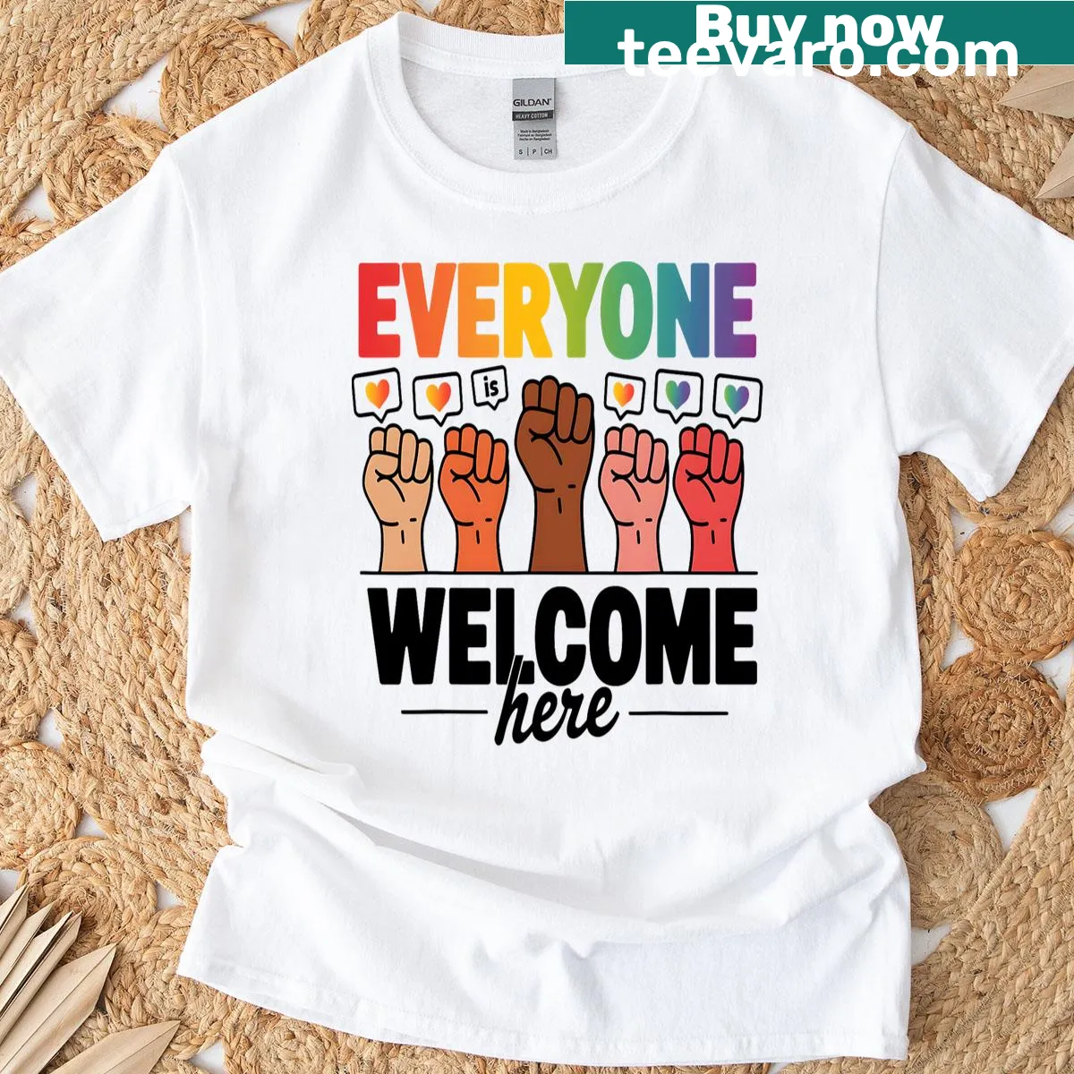 Inclusive graphic tee for teachers with vintage style — on a men's t-shirt