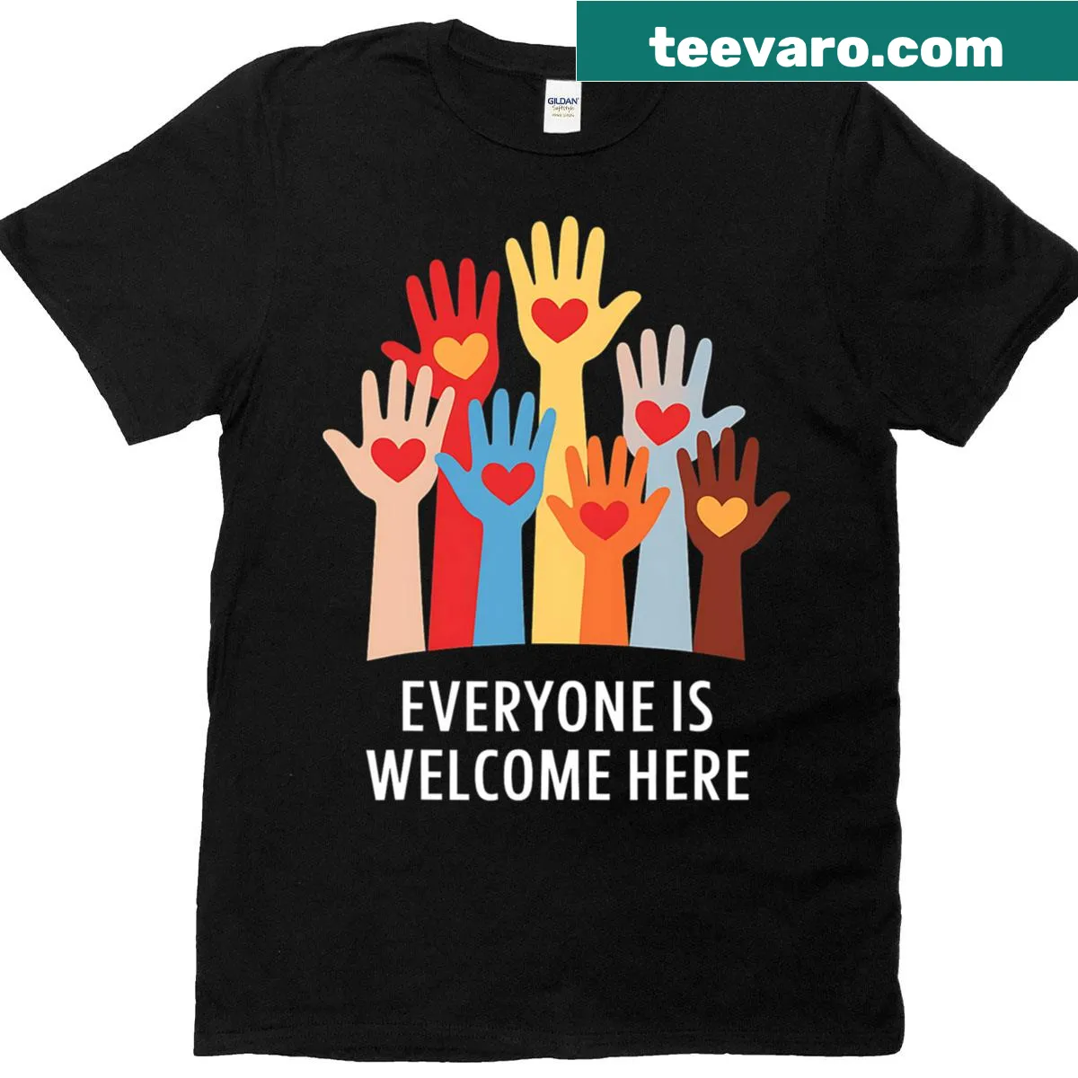 Humorous T-shirt for teachers with a message about welcome signs — on a men's t-shirt