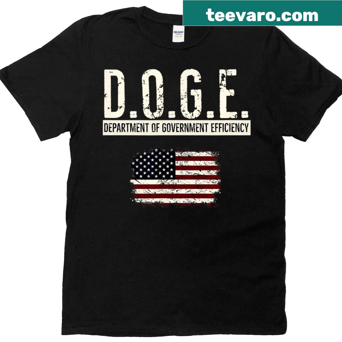 Funny Doge T-shirt with illustration and witty text — on a men's t-shirt