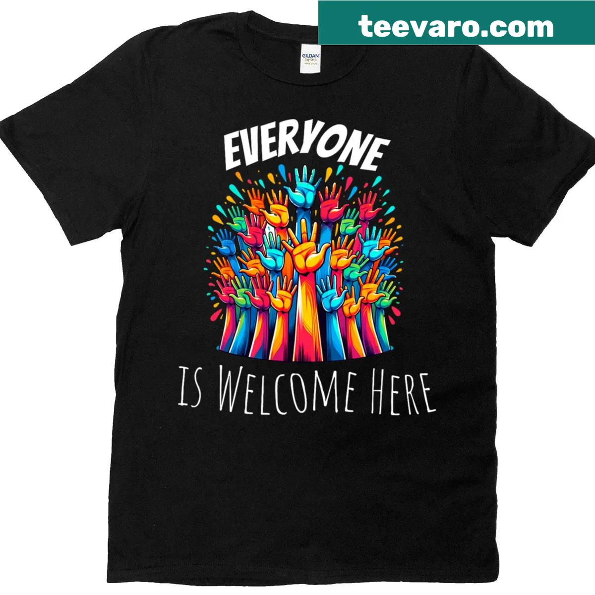 Inclusive message for teachers on a humorous T-shirt — on a men's t-shirt
