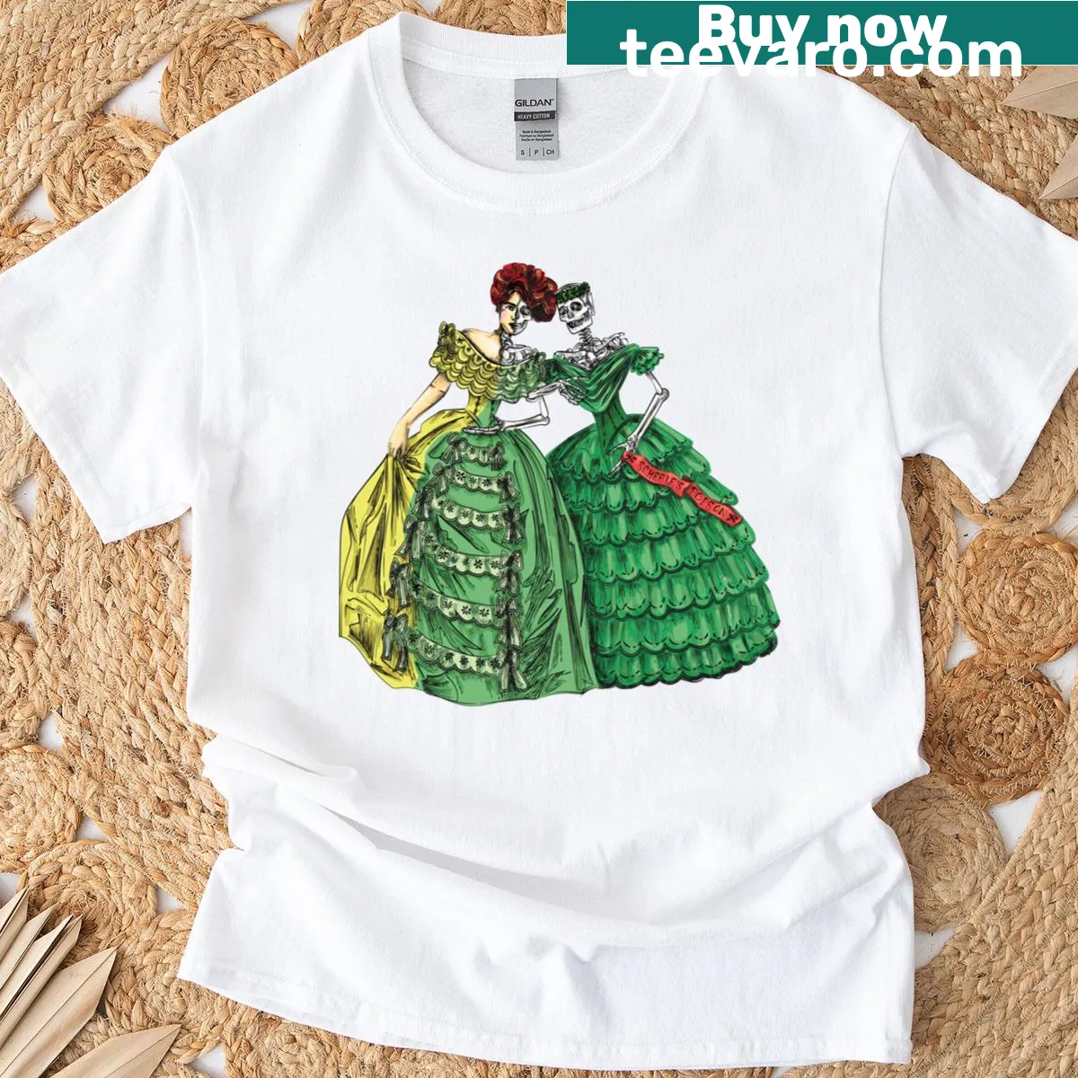 T-shirt with the phrase 'Green With Envy Arsenic Girls' in fun typography — on a men's t-shirt