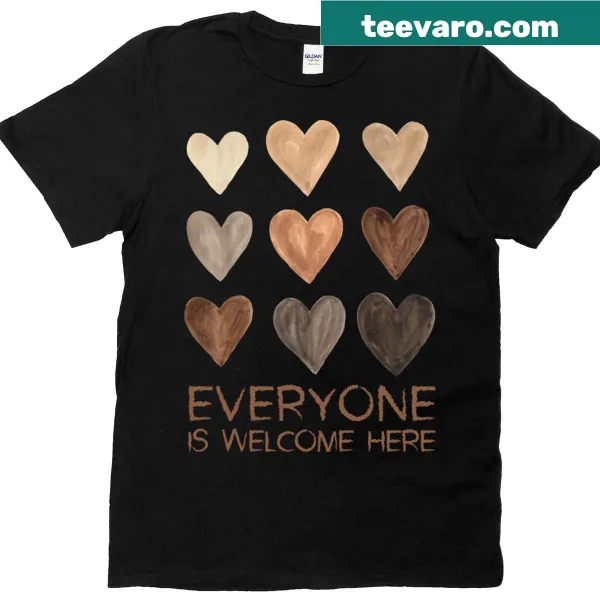 Teacher t-shirt with support message and fist design