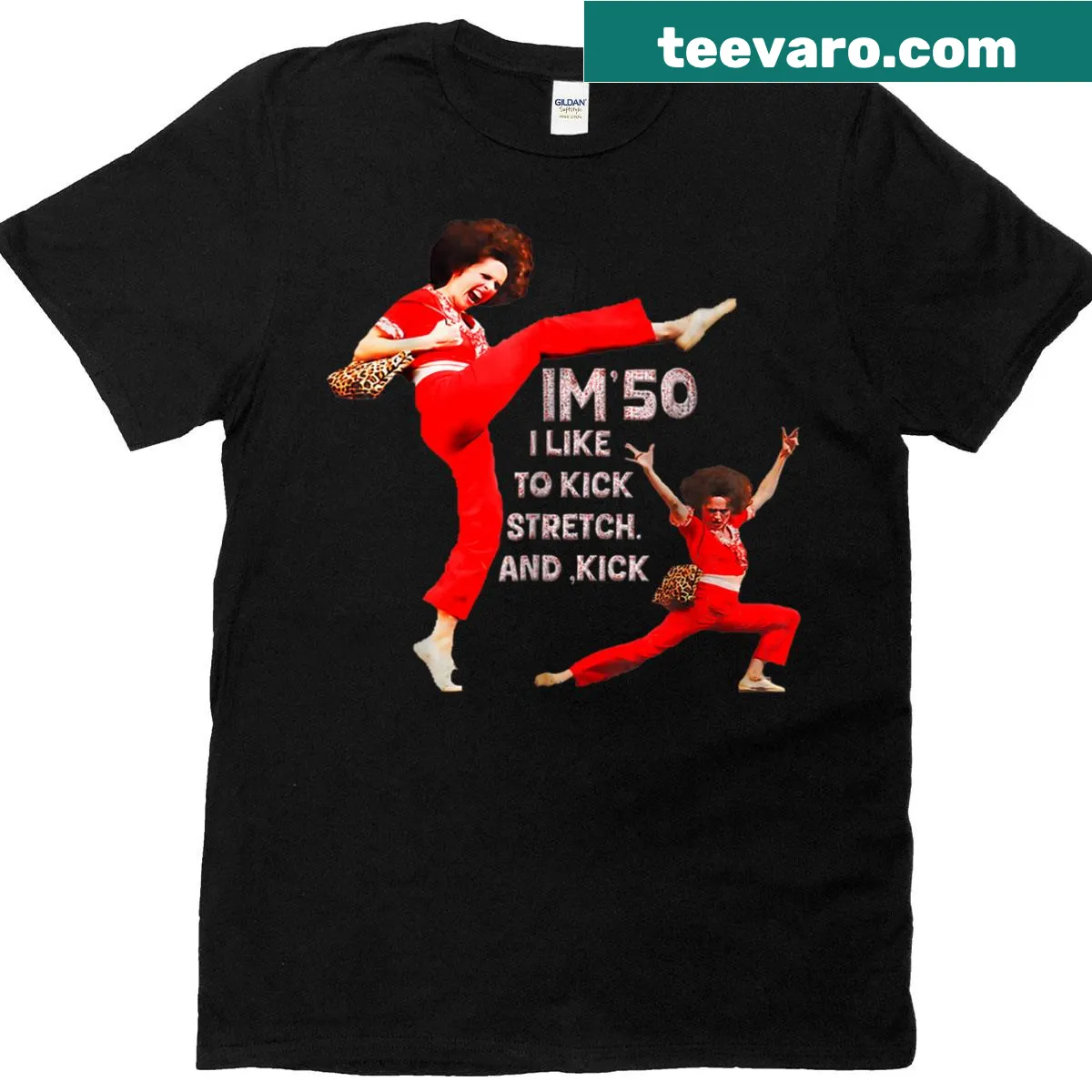 Humorous birthday shirt celebrating turning 55 with playful text — on a men's t-shirt