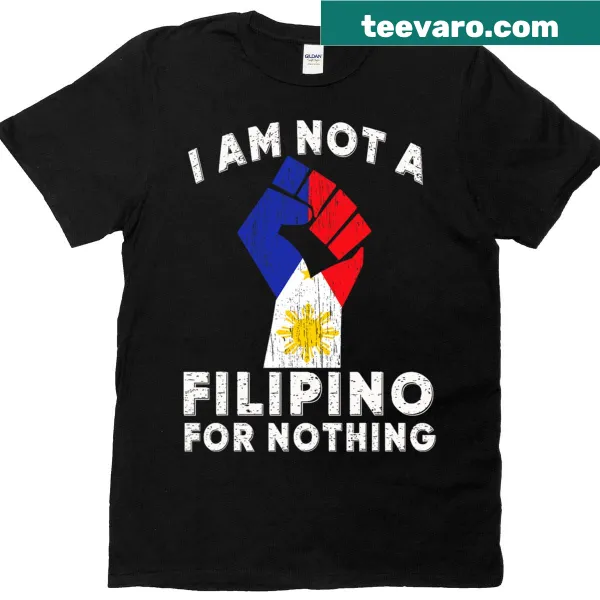 Vintage-style shirt expressing support for Duterte with distressed print