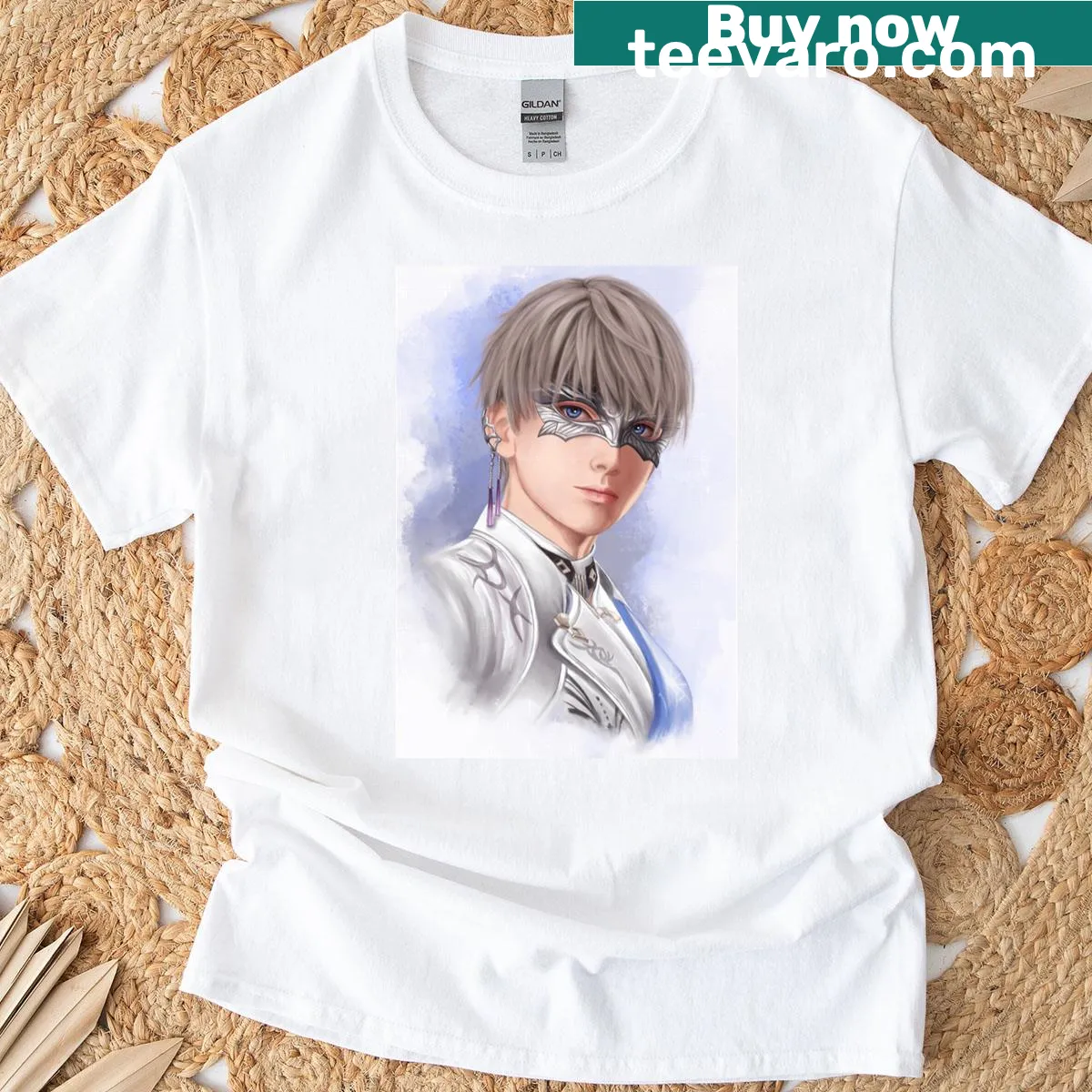 T-shirt featuring whimsical typography with the name 'Prince Xavier' — on a men's t-shirt