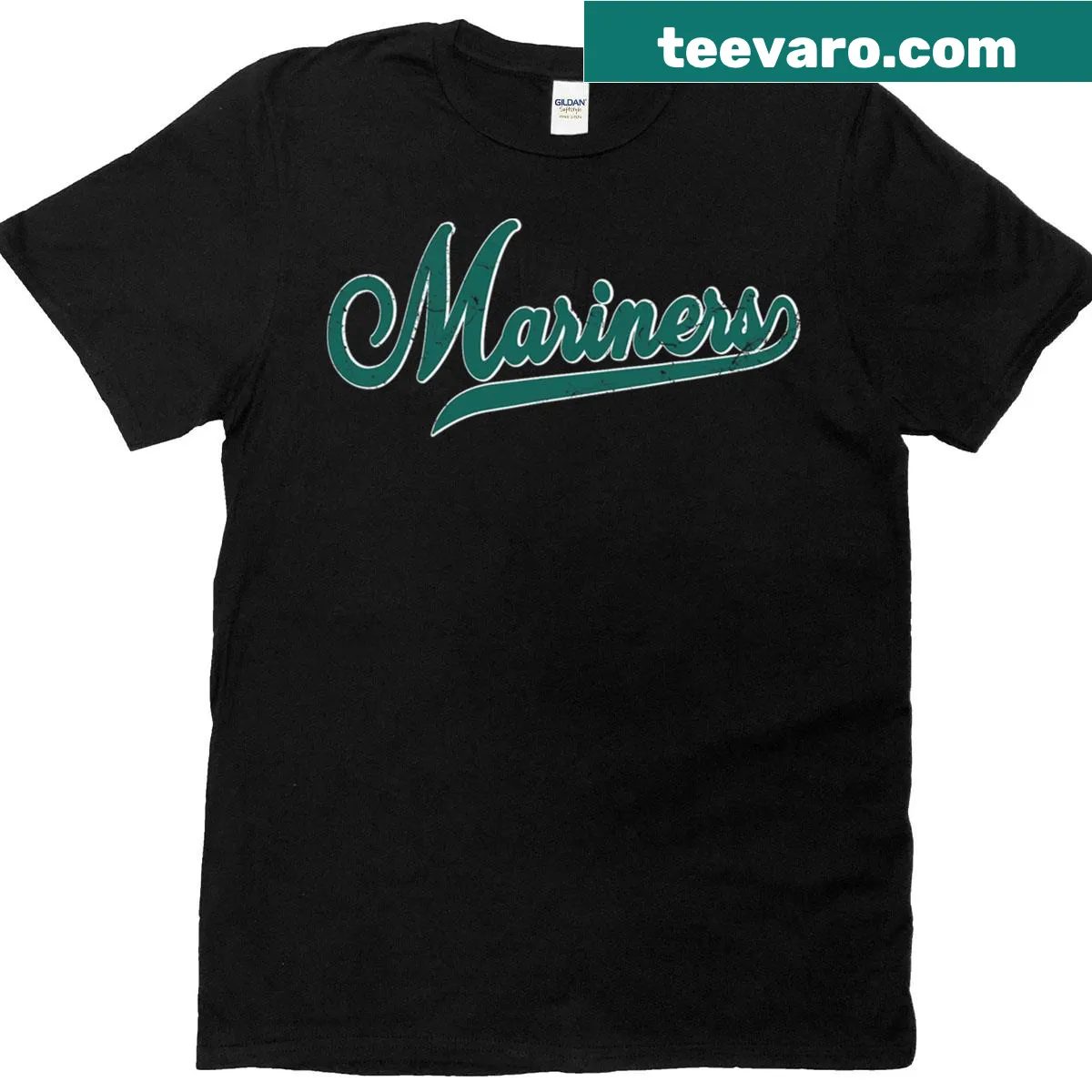 Vintage-style T-shirt with a nostalgic mariner graphic — on a men's t-shirt