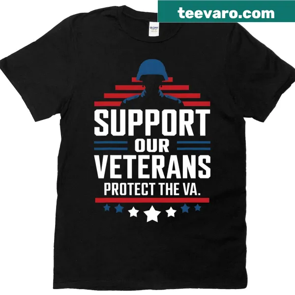 Support veterans t-shirt with a message about military service pensions