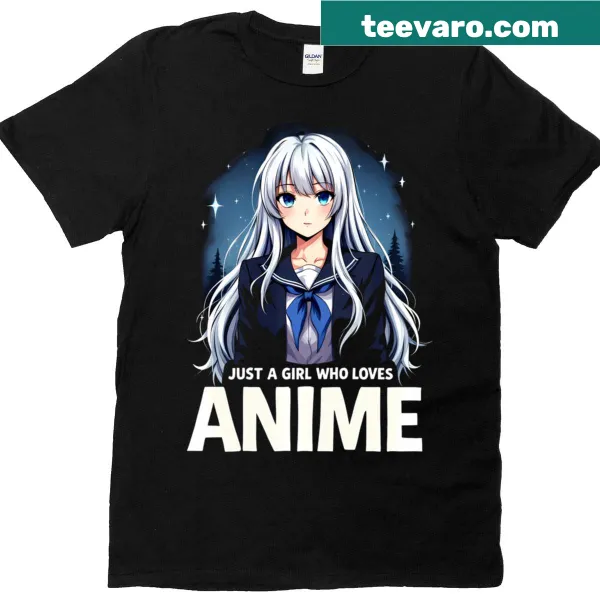 Illustrated t-shirt for girls who love anime art