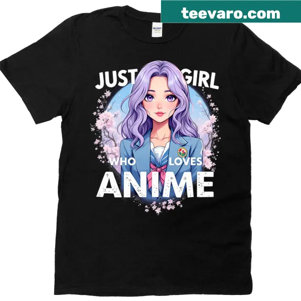 Sketch-style T-shirt for anime-loving girls with an artistic theme.