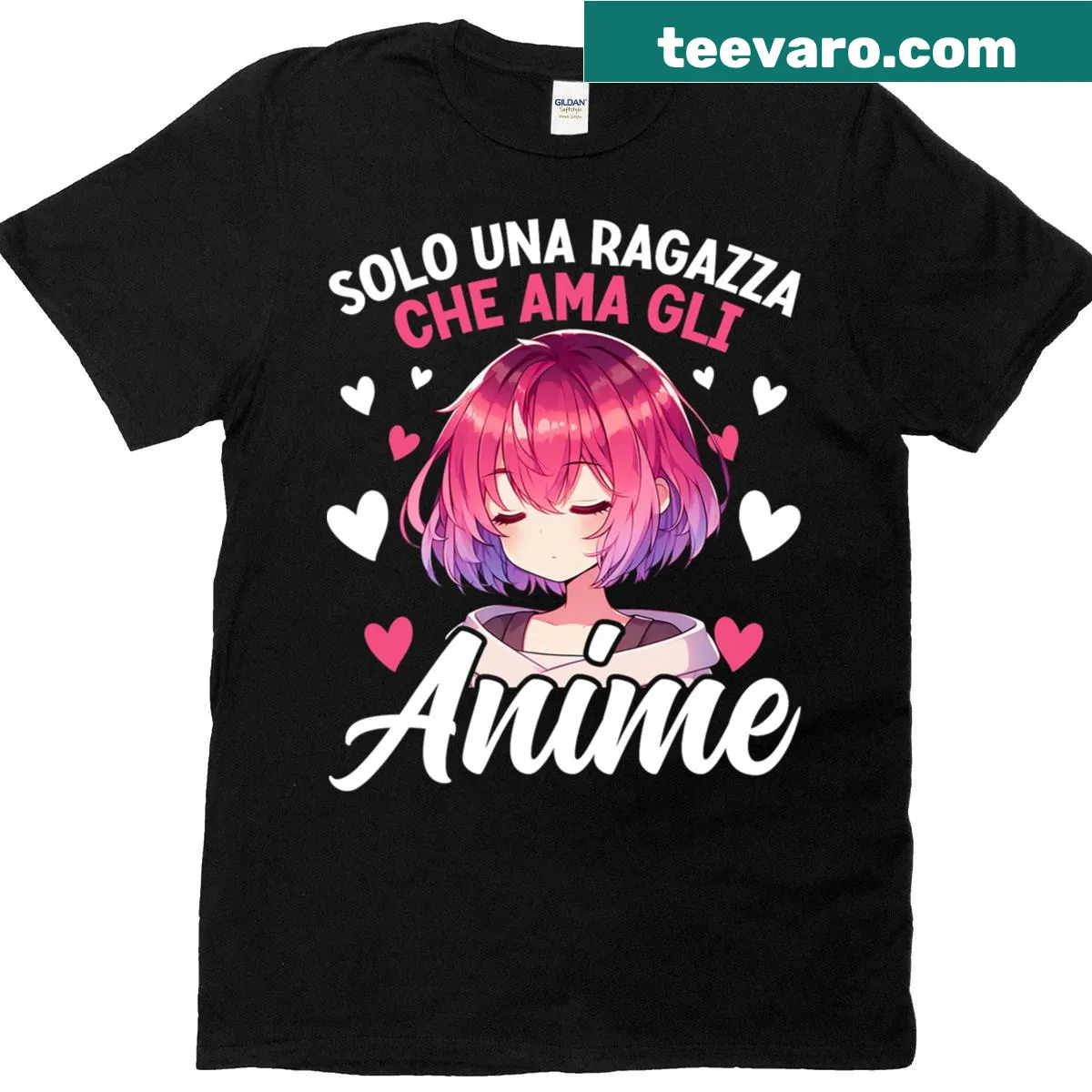 Kawaii aesthetic t-shirt for anime and manga lovers — on a men's t-shirt