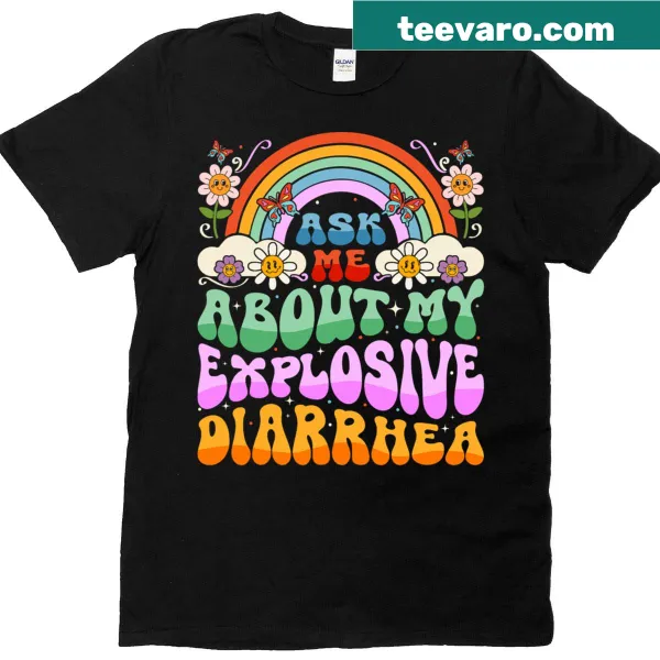Funny T-shirt for women featuring an outrageous diarrhea humor graphic.