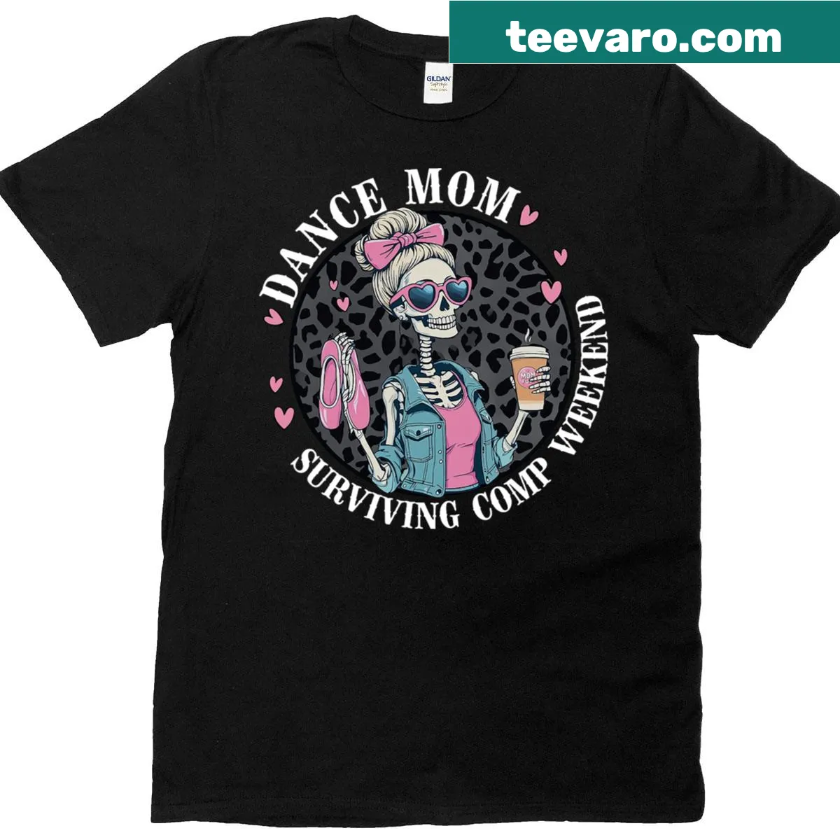 Funny skeleton graphic T-shirt for dance moms — on a men's t-shirt