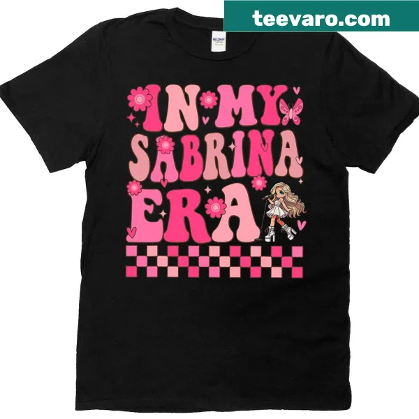 Vintage-style T-shirt celebrating Sabrina's adventures with nostalgic design