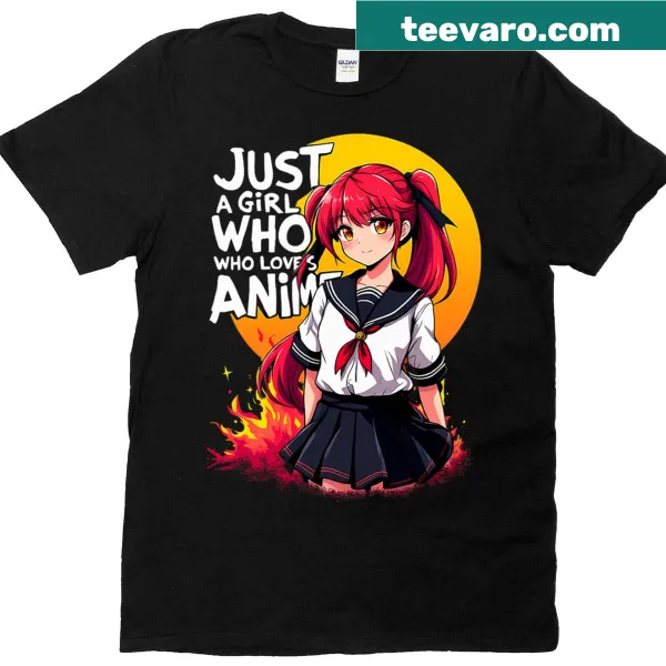 T-shirt with sketches of popular anime characters