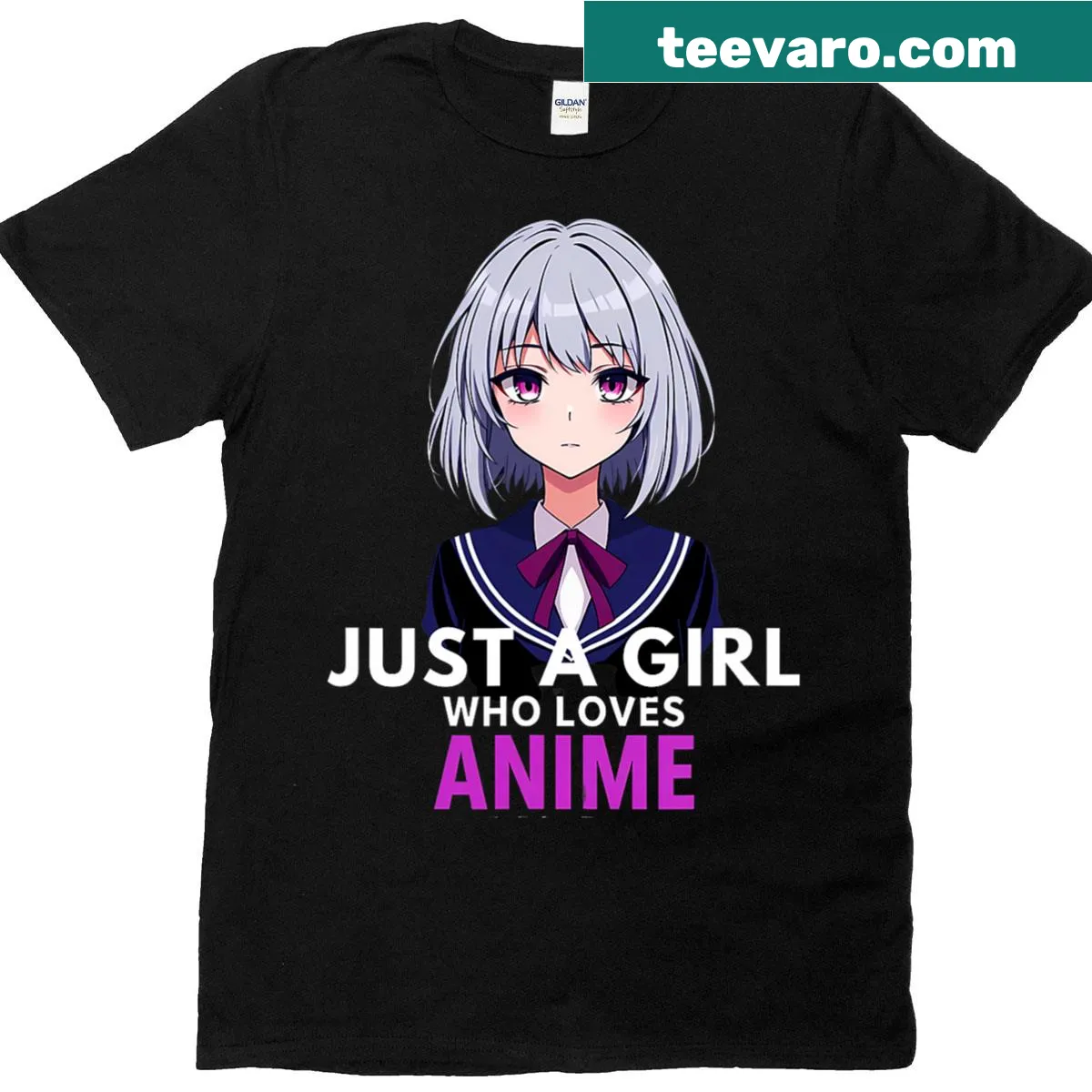 Cute graphic stating love for anime for teenage girls — on a men's t-shirt