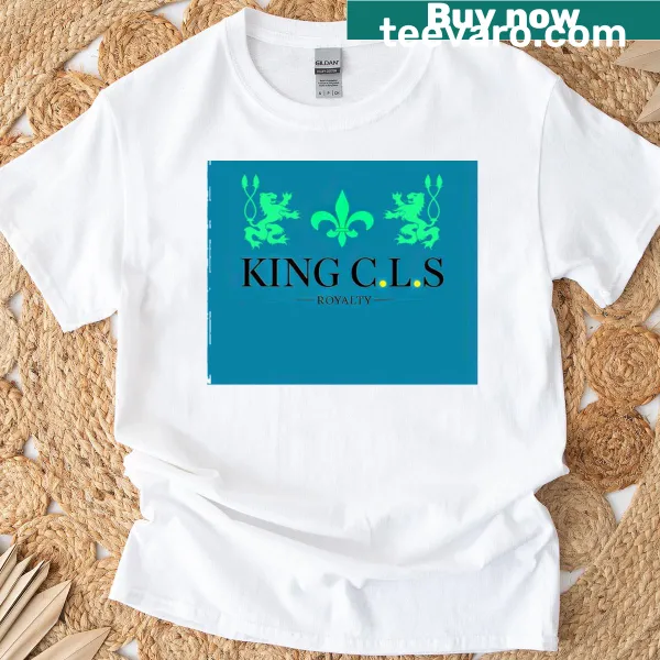 Double lion and Fleur De Lis design T-shirt for kids