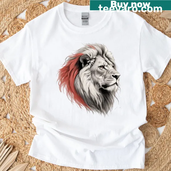 Illustrative T-shirt celebrating the Leo zodiac sign.