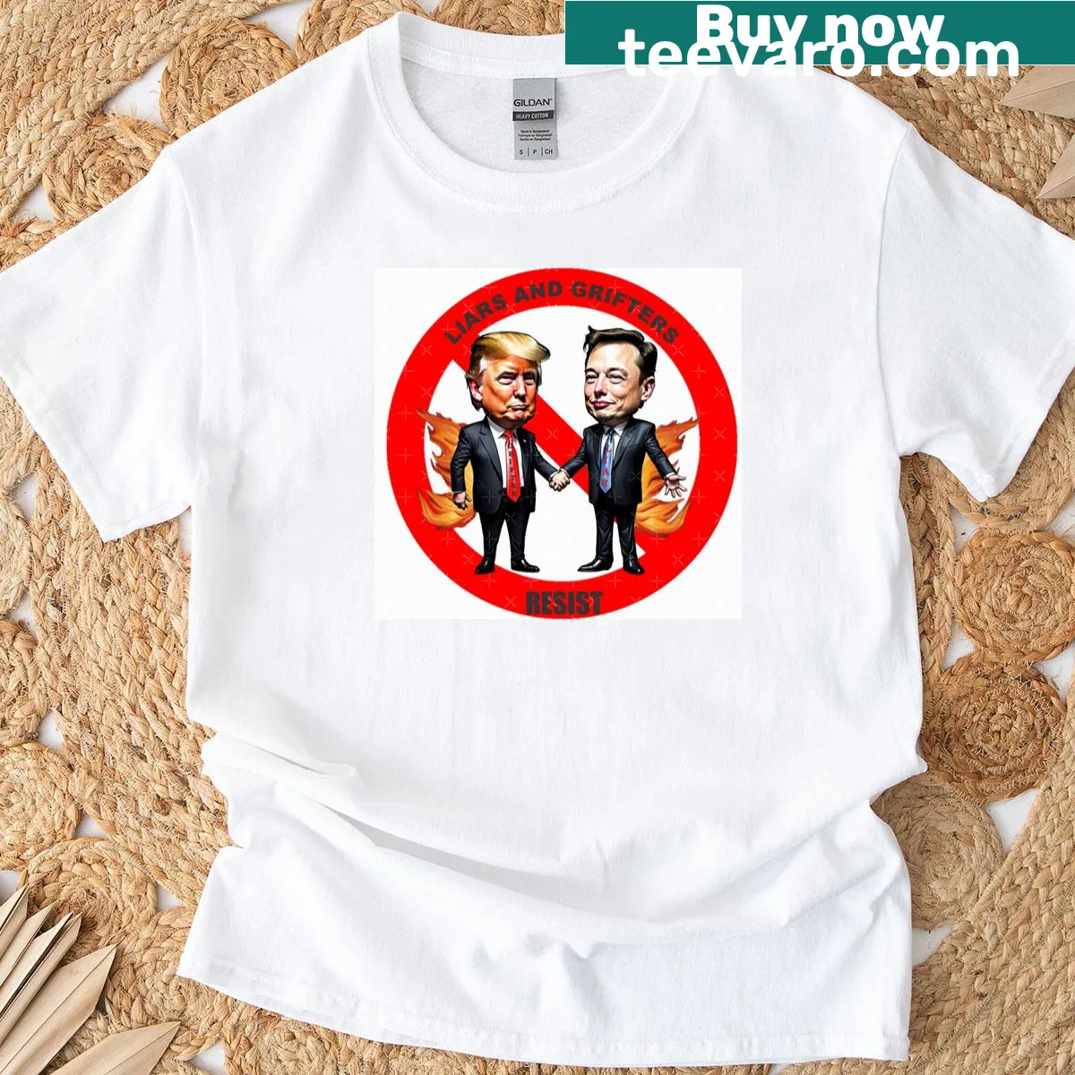 Resistance design graphic on a casual T-shirt — on a men's t-shirt