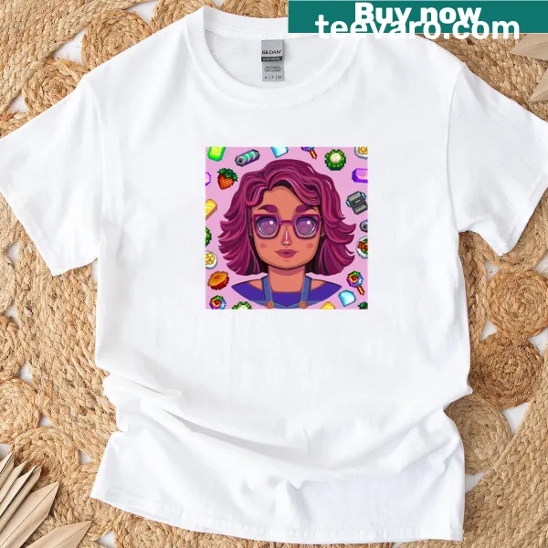 Chibi Maru from Stardew Valley with favorite gifts illustration