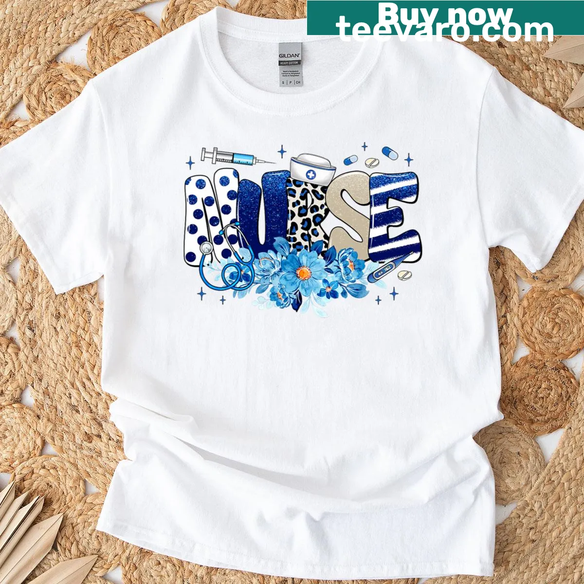 Nurse's Day T-shirt celebrating nursing profession — on a men's t-shirt