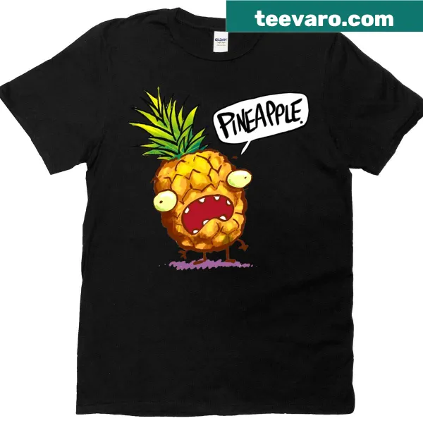 Funny pineapple graphic on t-shirt