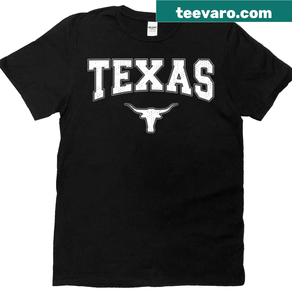 Texas-themed t-shirt for men and kids with bold state design — on a men's t-shirt