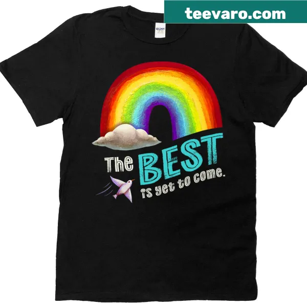 Typographic design with motivational quote 'The Best Is Yet To Come'