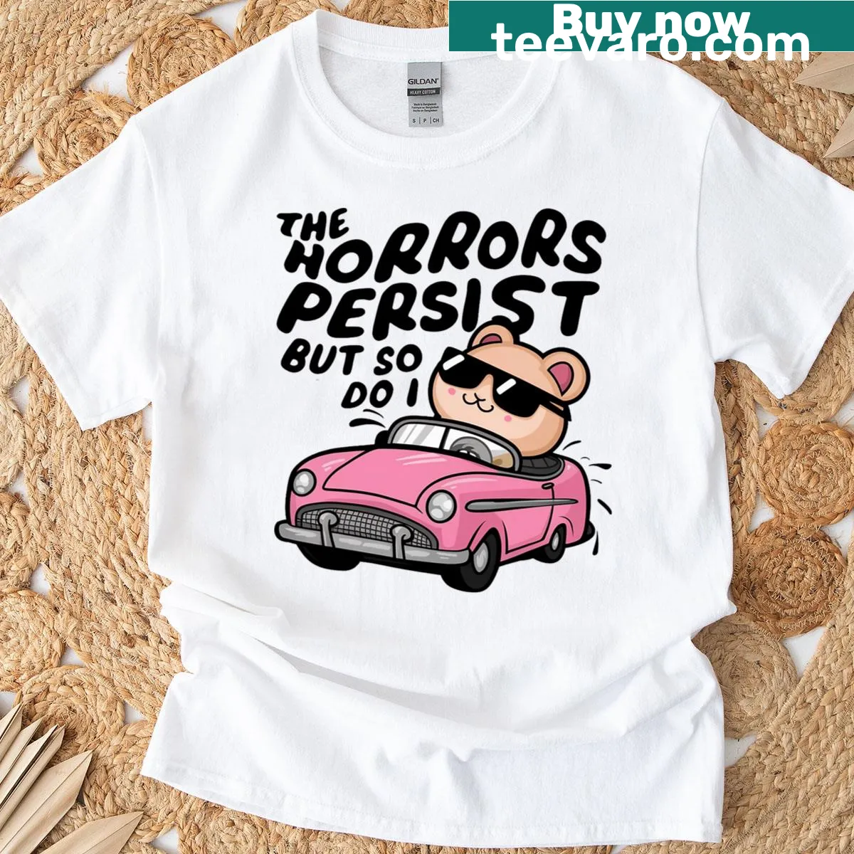 Funny hamster-themed T-shirt with a humorous saying — on a men's t-shirt